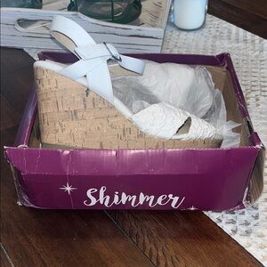 White Espadrille Wedge Sandals